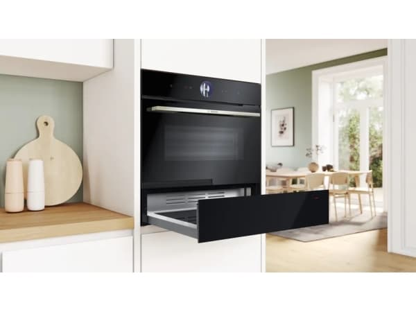Bosch Serie | 8 BIC7101B1 - Värmeskåp - inbyggd - fördjupning - bredd: 56 cm - djup: 55 cm - höjd: 14 cm - svart