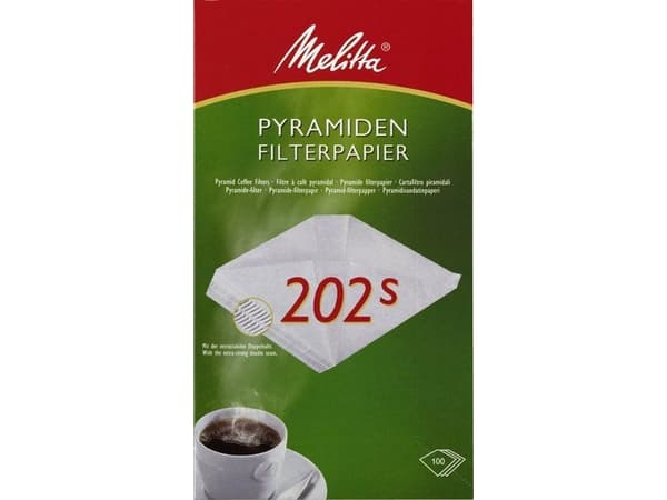 Melitta Pyramide Kaffefilter 202s - 100 stk.