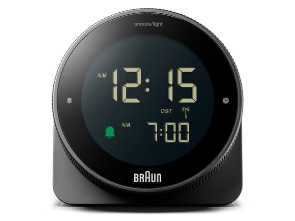 Braun BC24B-DCF, Bord, Radiostyrd klocka, Rektangel, Svart, LCD, Grön / Vit