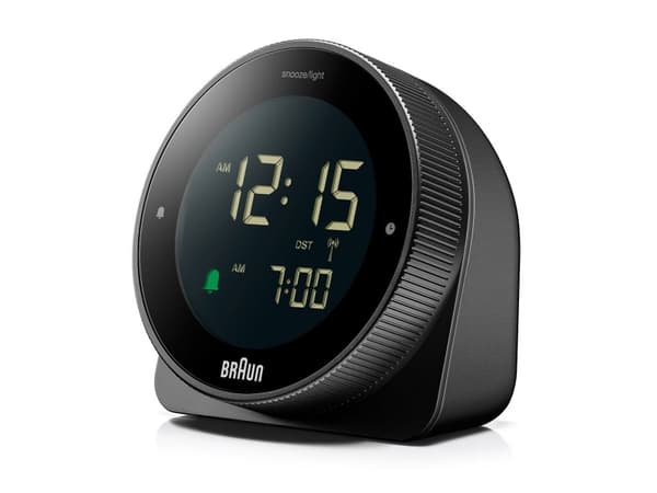 Braun BC24B-DCF, Bord, Radiostyrd klocka, Rektangel, Svart, LCD, Grön / Vit