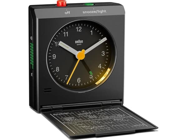 Braun BC05B kvarts sammenleggbar vekkerklokke (67704)