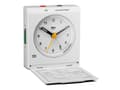 Miniatyrbild 1 av 5: Braun BC05W, Bord, Analog klocka, Rektangel, Vit, Klassisk, Batteri