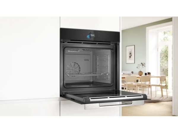 Bosch Serie 8 HSG7584B1, Medium, Elektrisk ovn, 71 l, 71 l, 30 - 250 °C, Hydrolytisk