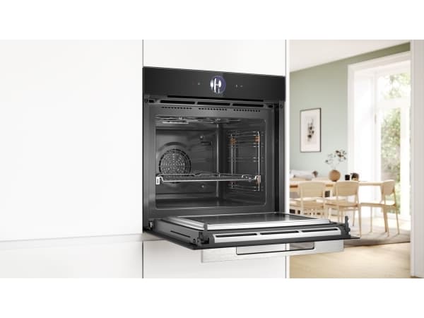 Bosch Serie 8 HMG776NB1, Keskikokoinen, Sähköuuni, 67 L, 67 L, 30 - 300 °C, 800 W