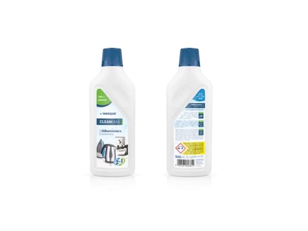 Wessper CleanMax universaali kalkinpoistoaine 500 ml espressokoneisiin, vedenkeittimiin, silitysraudoille, jne
