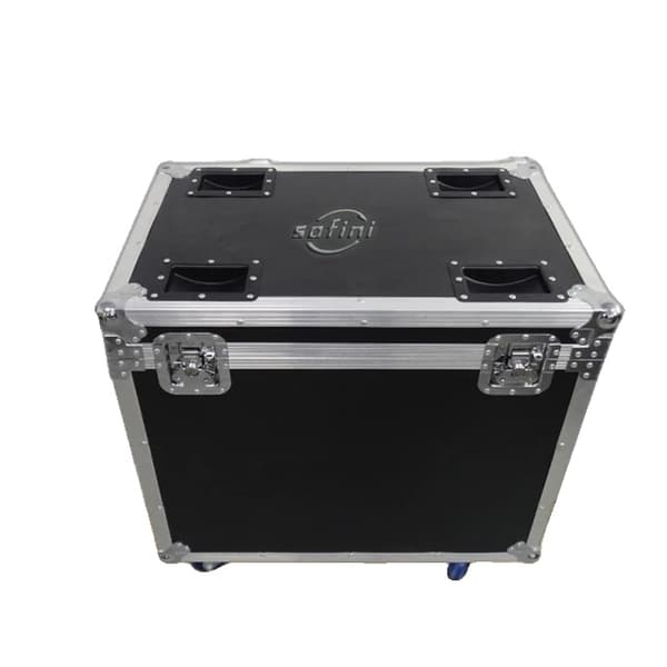 Kallt gnisteldmaskin, 600W effekt, DMX och fjärrkontroll, 1 Flightcase 2in1, Svart 1 Flightcase 2in1