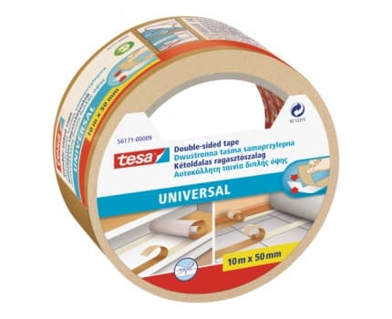 TESA 56171, Kiinnitysteippi, Beige, 10 m, 55 mm