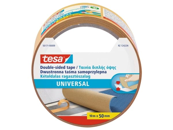 TESA 56171, Kiinnitysteippi, Beige, 10 m, 55 mm