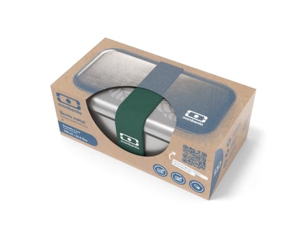 monbento MB Sense graphic Jungle, Lunchlåda, Silver, Silver, Rostfritt stål, Bild, Rektangulär, 0,7 l