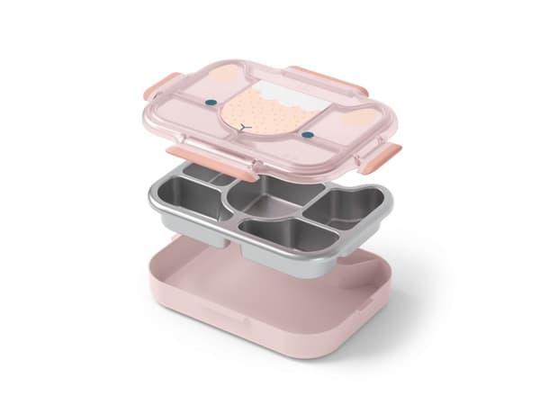 monbento MB Wonder, Lunchlåda, Adult/Child, Rosa, Polypropylen (PP), Bild, Rektangulär