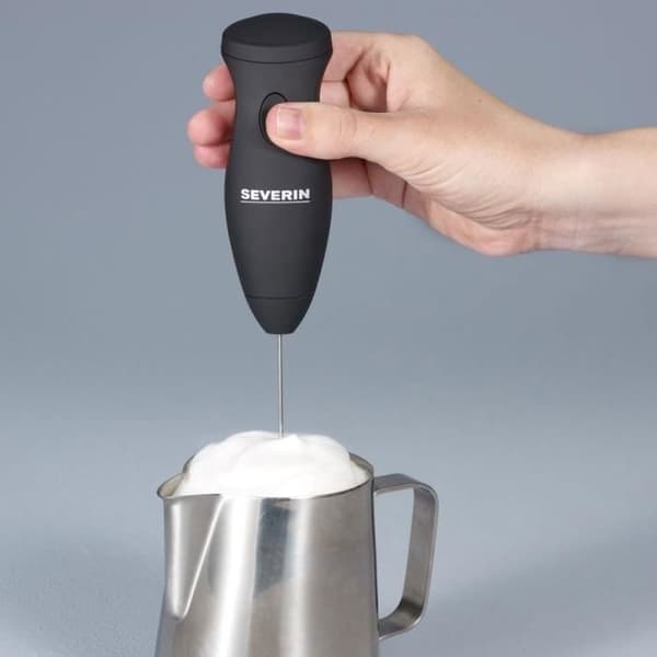 Severin sm3590 kompakt og handy mælkeemulsion, glat mælkeskum, batterier medfølger, 11.500 rpm, pulsberøring