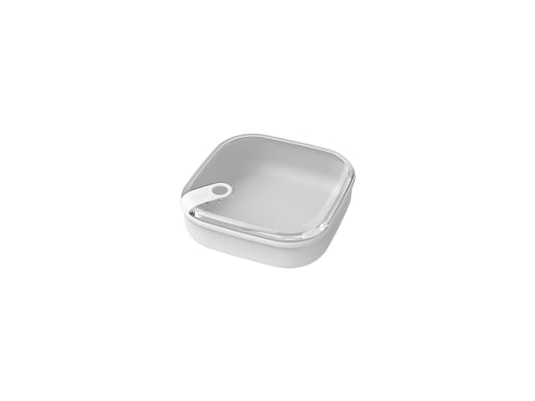 Rotho 1057101023WS, Beholder, firkant, 1 l, Hvit, Plast, 195 mm