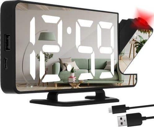Izoxis Budzikzegar LED med projektor Izoxis 19576
