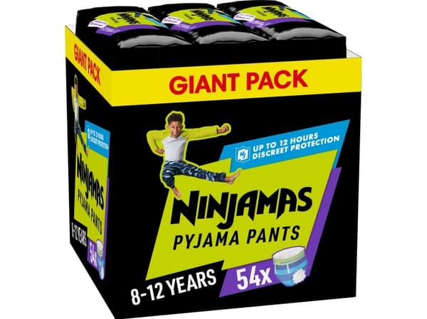 Pieluszki Pampers NINJAMAS MB PANTS 8-XXXLARGE 54 POIKA