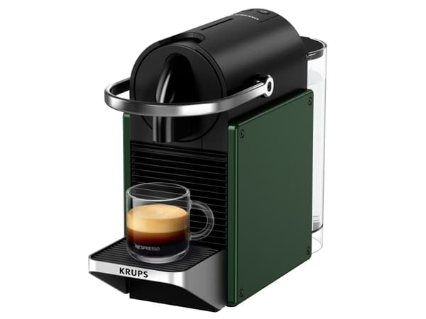 Krups Pixie XN306310, Kuddmatad kaffebryggare, 0,7 l, Kaffekapslar, 1260 W, Svart, Grön