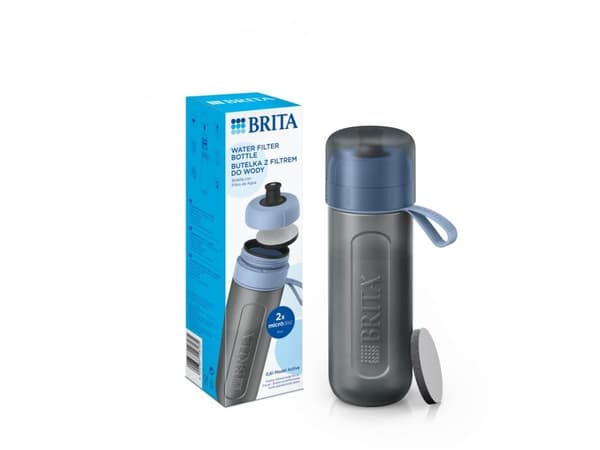BRITA Fill&Go Active - Vattenfiltreringsflaska - Storlek 8.1 cm - Höjd 28 cm - 0.6 L - rosa