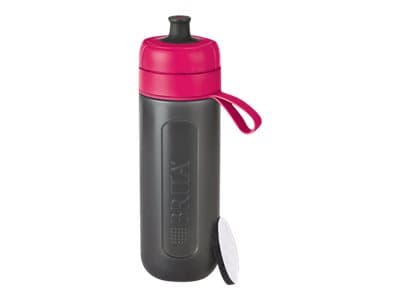 BRITA Fill&Go Active - Vattenfiltreringsflaska - Storlek 8.1 cm - Höjd 28 cm - 0.6 L - rosa