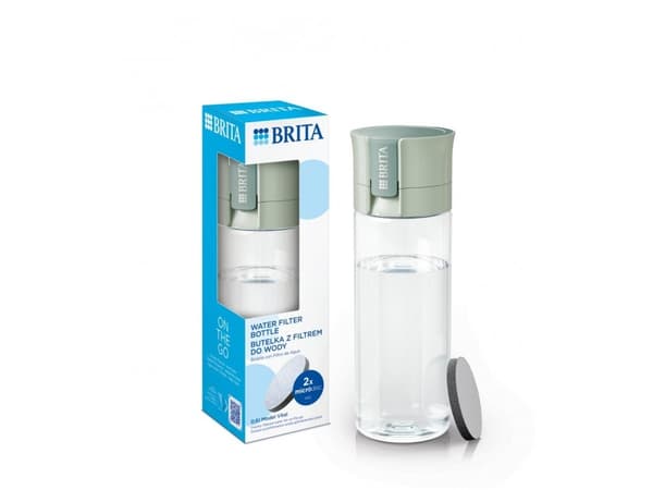 BRITA Fill&Go Vital - Vattenfiltreringsflaska - Storlek 7.2 cm - Höjd 22 cm - 0.6 L - blå