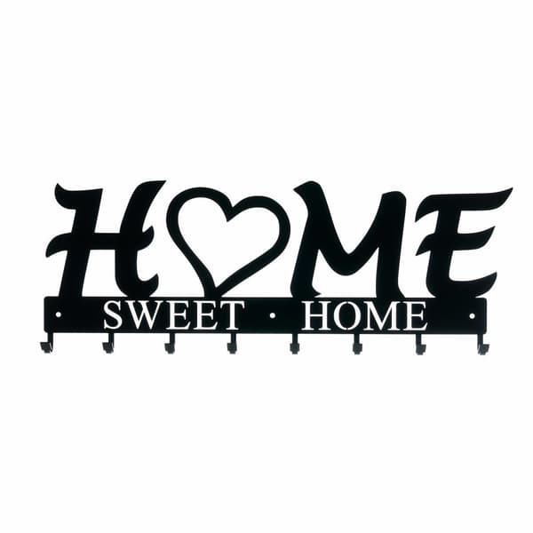 Home Sweet Home vægophæng, sort