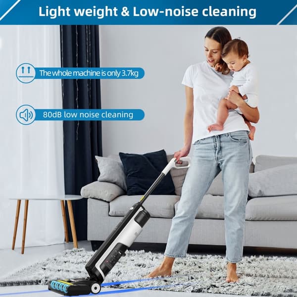 Trådlös våt- och torrdammsugare, Smart Mop, Trådlös handhållen för flera ytor, w12 SE