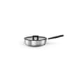 Miniatyrbillede 1 af 4: FISKARS FRYING PAN 26cm / 2,8L WITH LID HARD FACE STEEL CHEF