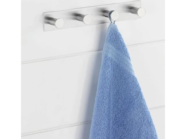 WENKO 4466590100, Innendørs, Håndklekrok, Fjær stål, 255 mm, 33 mm, 40 mm