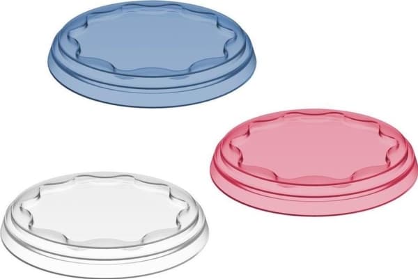 koziol Freshness lid, Ruokakupu, Sininen, Koralli, Harmaa, Muovi, Pyöreä, Yksivärinen, 3 kpl