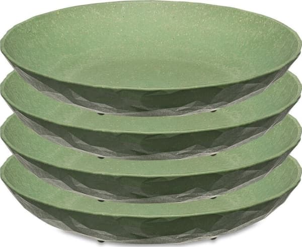 koziol Club, Middagstallerken, Rund, Grønn, 22 cm, 35 mm, 4 stykker