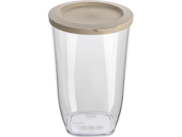 koziol Connect Dry M, Purkki, Pyöreä, 1,5 L, Harmaa, Läpinäkyvä, 125 mm, 132 mm
