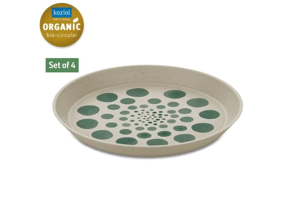 koziol 1453700, Dessertfat, Rund, Grønn, Hvit, 205 mm, 205 mm, 20 mm
