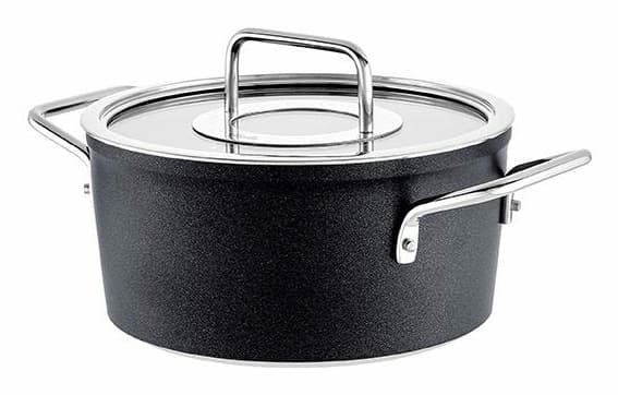 Fissler Adamant, 4,9 l, Sort, Rustfritt stål, Aluminium, Rustfritt stål, Rustfritt stål, Gjennomsiktig
