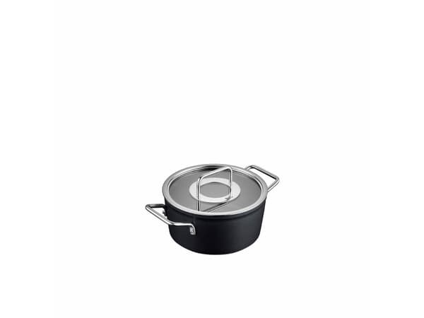 Fissler Adamant, 4,9 l, Sort, Rustfritt stål, Aluminium, Rustfritt stål, Rustfritt stål, Gjennomsiktig