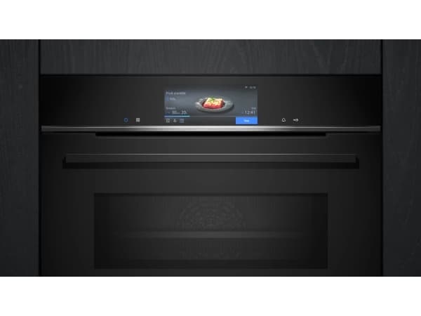 Siemens iQ700 CM778GNB1B, Medium, Sähköuuni, 45 L, 3600 W, 45 L, 30 - 300 °C