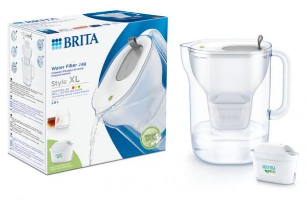 Brita 1052803, Benkeplate, 3,6 l, Grå