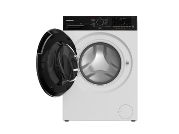 Grundig GD7P510447W, Frontmatet, Frittstående, Hvit, Venstre, Sort, Sort