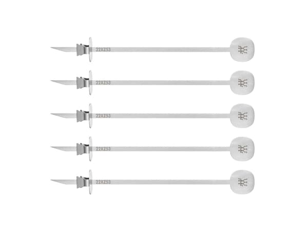 ZWILLING BBQ+ Grillspett set 5 st i rostfritt stål, 29 cm. Passar i korg 1026136