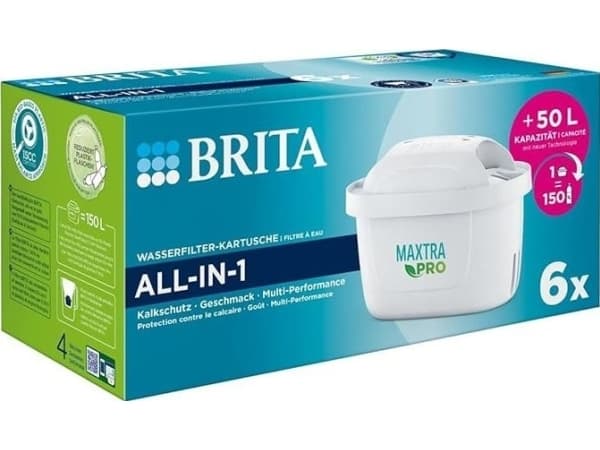 Brita MAXTRA PRO - ALL IN ONE PACK 6, 6 stykker, Brita, Vannfilterpatron