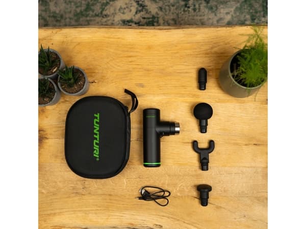 Tunturi Mini Massage Gun, Akku, 15 W, Sisäinen, 180 min, 45 mm, 100 mm