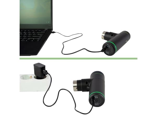 Tunturi Mini Massage Gun, Akku, 15 W, Sisäinen, 180 min, 45 mm, 100 mm