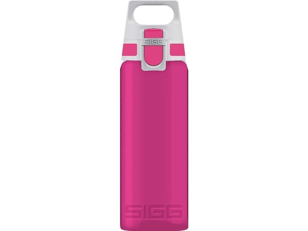 SIGG Total Color, 600 ml, Daglig bruk, Bærsmak, Gjennomsiktig, Tritan, Flippkork, Grå