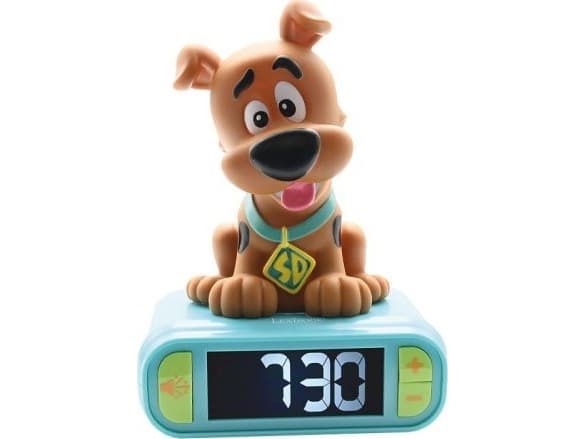 Digital vekkerklokke med Scooby Doo 3D nattlys Lexibook