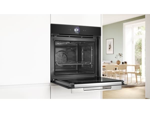 Bosch Series 8 HBG7763B1, Medium, elektrisk ovn, 71 L, 71 L, 30 - 300 °C, Hydrolytisk + Pyrolytisk