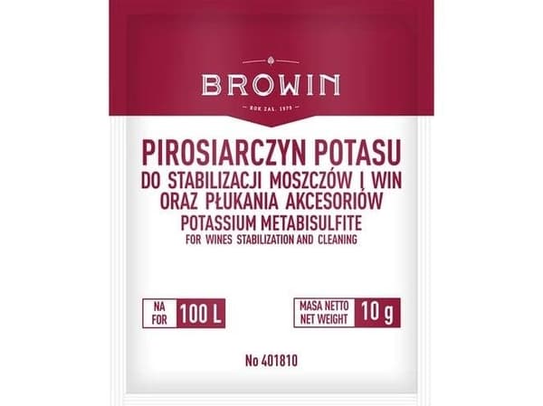 Browin Potassium Metabisulfite 10G