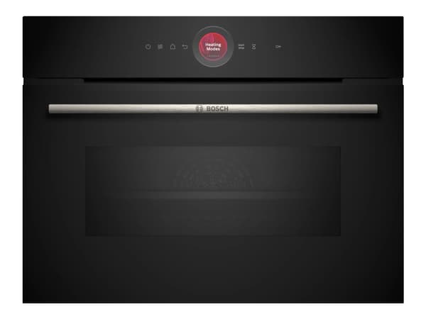 Bosch Serie | 8 CMG7241B1S - Kombinasjonsovn - innebygd - Wi-Fi - fordypning - bredde: 56 cm - dybde: 55 cm - høyde: 45 cm - med selvrens - svart