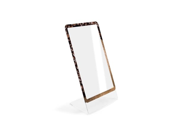 Securit® A4 L-borddisplay med magnetisk ramme "Coffee"
