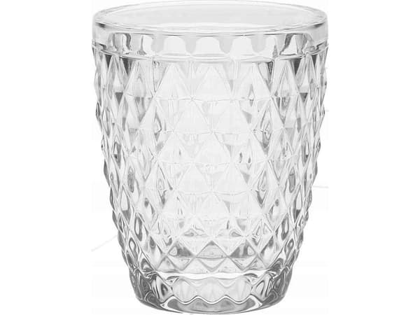 La Porcellana Bianca Rinkinys 6 tykkbunnede glass Etrusco - Permatomas, 270 ml