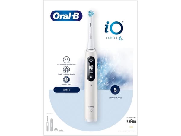 Braun Oral-B iO6 Series elektrisk tandbørste hvid