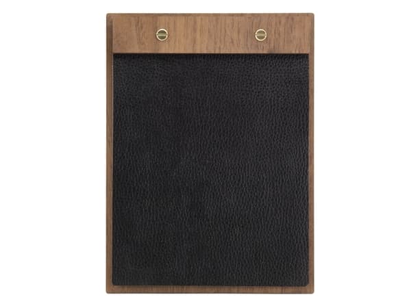 Securit® A5 WALNUT LEATHER menuholder