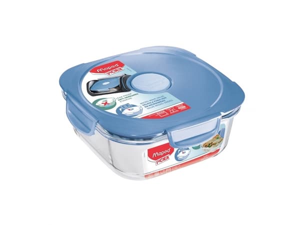 Maped 870503, Låda, Torg, 1,2 l, Blå, Transparent, Glas, 1 styck