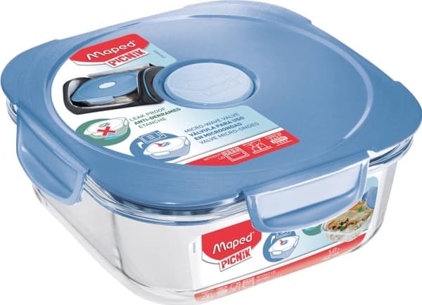 Maped 870503, Låda, Torg, 1,2 l, Blå, Transparent, Glas, 1 styck
